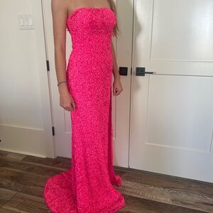 Sherri Hill Vibrant Pink Dress